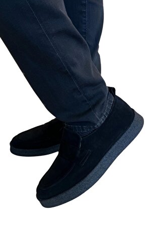 La scada X-081 Siyah Süet Erkek Loafer Ayakkabı