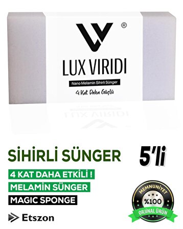 Lux Viridi Sihirli Sünger (Magic Sponge) 5 Adet