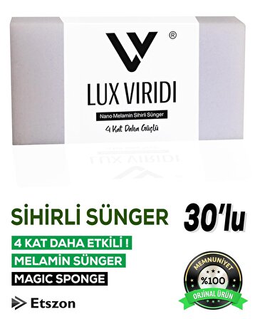 Lux Viridi Sihirli Sünger (Magic Sponge) 30 Adet