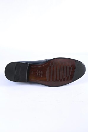İntersivin %100 Deri Bağcıklı Lacivert Klasik Erkek Ayakkabı