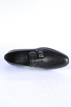 İntersivin %100 Deri Siyah Klasik Ayakkabı 