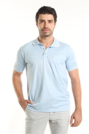 İntersivin Normal Kalıp Polo Yaka Cepli %100 Pamuk Erkek T-Shirt