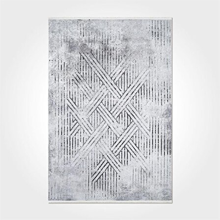 Crea Yolluk Halısı Modern 80x150 Printed Carpet 2464PC Gri