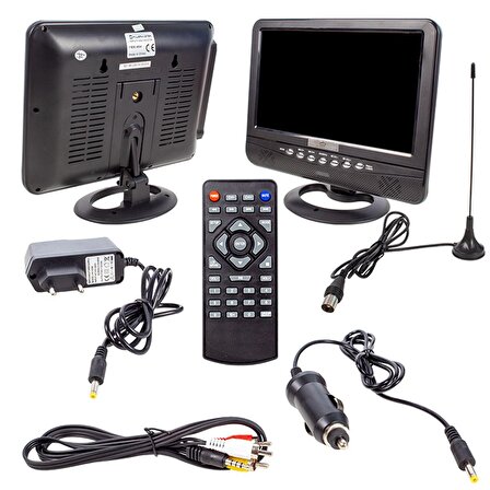 POWERMASTER PM-4654 9.5 TFT LCD USB/SD ANALOG TV TUNER PORTABLE TV MONİTÖR