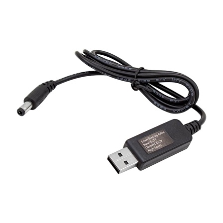 POWERMASTER PM-6053 USB TO DC 5.5*2.5MM UÇLU 12 VOLT 1 AMPER 5 VOLT U-12 VOLT A ÇEVİRİCİ ADAPTÖR