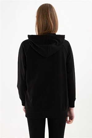 Kapüşonlu Sweatshirt Siyah / Black