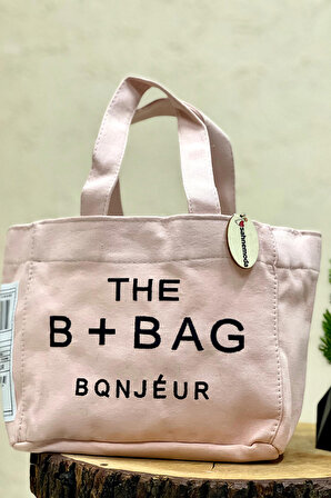 The B Bag Yazılı Bez Çanta