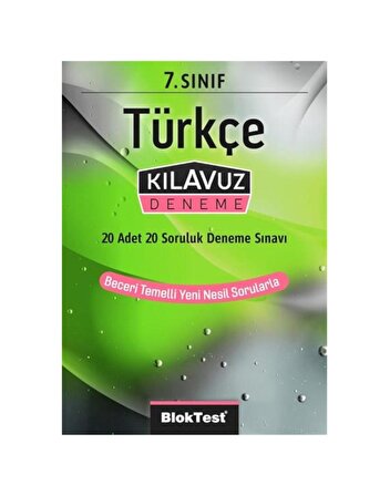 7.Sınıf Bloktest Türkçe Kılavuz Deneme