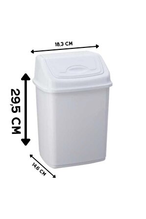 Smart Çöp Kovası Beyaz, Mutfak Çöp Kovası 4,2 Lt No 1 4175
