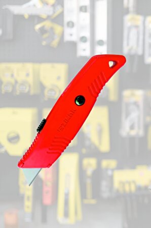 Plastik Halı Maket Bıçağı Kırmızı Falçata