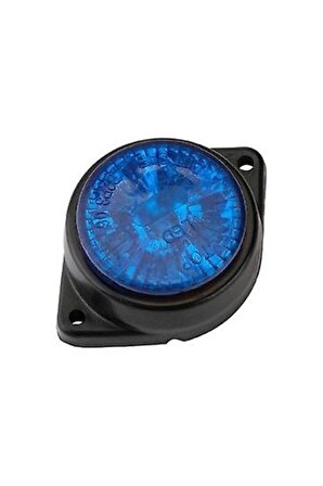 Kauçuk Lamba Flaşlı 24 Volt Mavi (4 LED) Su Geçirmez Lastik Dönüş Sinyali Kamyon Led Uyarı Lambası