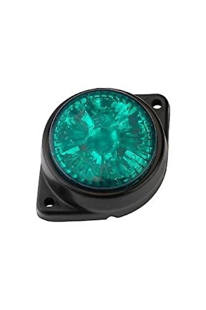 Kauçuk Lamba Flaşlı 24 Volt Yeşil (4 LED) Su Geçirmez Lastik Dönüş Sinyali Kamyon Led Uyarı Lambası