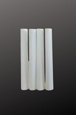 Tozsuz Beyaz Tebeşir 100'lü 80 Mm Uzunluğunda Ve 10 Mm Çapında %99.5 Kalsiyum-karbonat Içerir