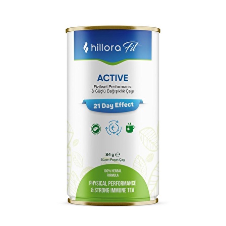 Hillora Fit Active - %100 Bitkisel Formül Fiziksel Performans & Güçlü Bağışıklık Çayı 