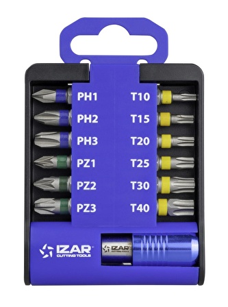 IZAR 13 parça vidalama uç seti