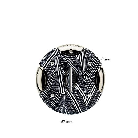 Lubinski Yuvarlak Puro Kesici V-Cut Black Pattern(60Ring)