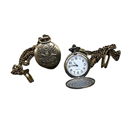 Osmanlı Arması Köstekli Cep Saati