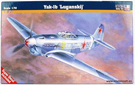 Mistercraft B017 1/72 Yakovlev Yak-1b Savaş Uçağı Demonte Plastik Maketi