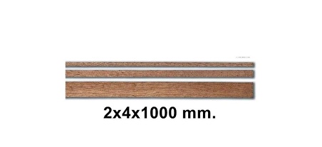 80125 AHSAP CITA- BLACKİSH MANZONİA-2X4X1000 MM-10 ADET