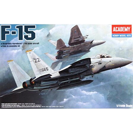Academy 12609 1/144 F-15 Eagle USAF Savaş Uçağı Demonte Plastik Maketi
