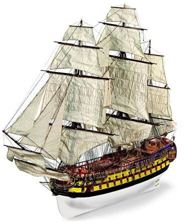 Occre 15004 1/70 Ölçek, San Ildefonso  Yelkenli Tekne Ahşap Model Kiti