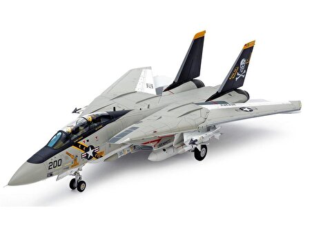Academy 12608 1/144 ABD Donanması F-14A Tomcat Savaş Uçağı Demonte Plastik Maketi