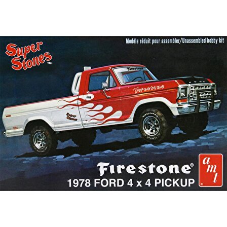 AMT 858 1/25 1978 Ford Pickup Firestone Super Stones Kamyonet Demonte Plastik Maketi