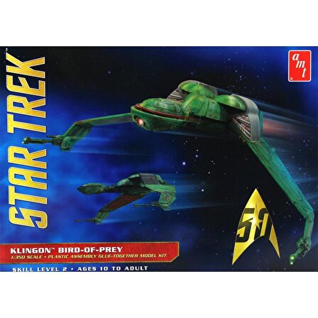 AMT 949 1/350 Star Trek Klingon BirdofPrey Uzay Aracı Demonte Plastik Maketi