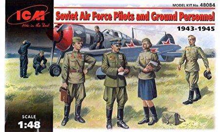 48084 1/48 Soviet Air Force Pilots and Ground Pers