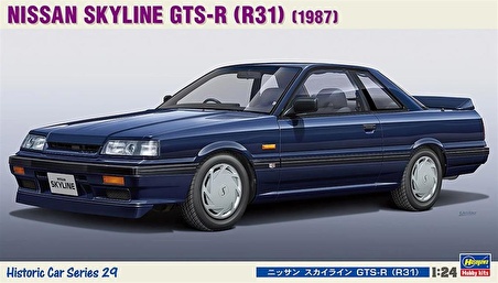 Hasegawa HC29 21129 1/24 Ölçek Nissan Skyline GTS-R 1987 (R31) Otomobil Plastik Model Kiti