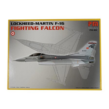 PM Model 301 1/72 F-16 Fighting Falcon Avcı-Bombardıman Uçağı Demonte Plastik Maketi