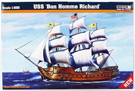 Mistercraft D165 1/500 USS Bon Homme Richard Yelkenli gemisi Demonte Plastik Maketi