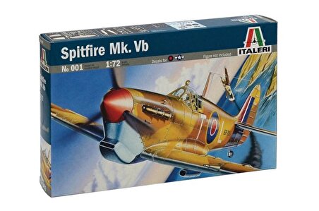 Italeri 0001S 1/72 Spitfire Mk.Vb Savaş Uçağı Demonte Plastik Maketi