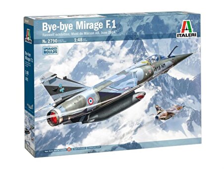 Italeri 2790S 1/48 (Bye Bye) Mirage F1 Savaş Uçağı Demonte Plastik Maketi