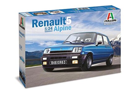 Italeri 3651S 1/24 Renault 5 Alpine Rally Arabası Demonte Plastik Maketi