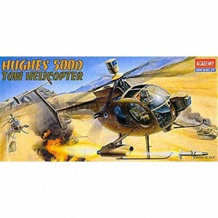 Academy 12250 1/35 Hughes 500D Helikopter Demonte Plastik Maketi