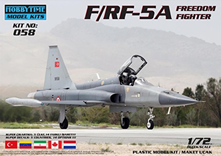 58 1/72 F/RF-5A FREEDOM FIGHTER PLASTIK MAKET KITI