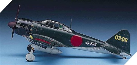 Academy 12493 1/72 Japon Zero Type 52C (A6M5C) Savaş Uçağı Demonte Plastik Maketi