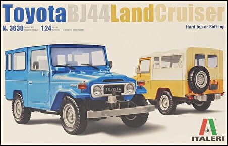 Italeri 3630S 1/24 Toyota Land Cruiser BJ-44 Soft Top / Hard Top Jeep Demonte Plastik Maketi