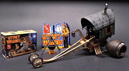 AMT 1067 1/25 Li'l Gypsy Wagon Show Rod, Demonte Plastik Yarış Aracı Maketi