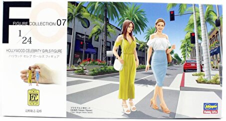 Hasegawa FC07 29107 1/24 Ölçek Hollywood Kızları Figürleri Plastik Model Kiti