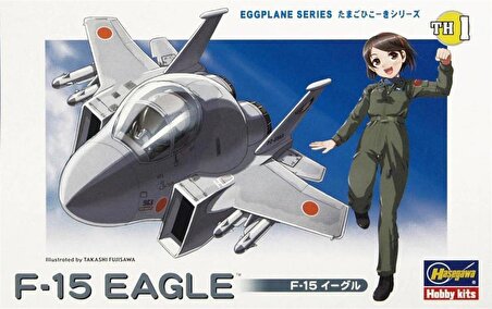 Hasegawa TH1 60101 F-15 Eagle Savaş Uçağı (Eggplane Serisi) Plastik Model Kiti