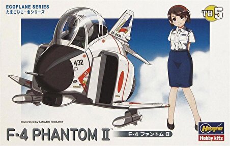 Hasegawa TH5 60105 F-4 Phantom II Savaş Uçağı (Eggplane Serisi) Plastik Model Kiti