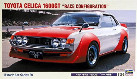 Hasegawa HC16 21216 1/24 Ölçek Toyota Celica 1600GT (Race Configuration) Otomobil Plastik Model Kiti