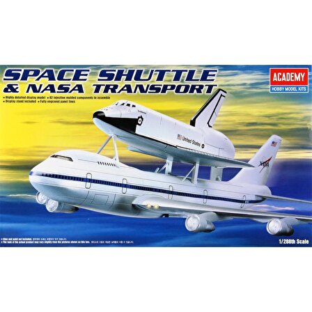 Academy 12708 1/288 Space Shuttle & NASA Transport Demonte Plastik Maketi