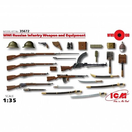 35672 1:35 WWI Russian Infantry Weapon and Equipme
