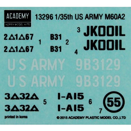 Academy 13296 1/35 Amerikan Army M60A2 PATTON Tankı Demonte Plastik Maketi