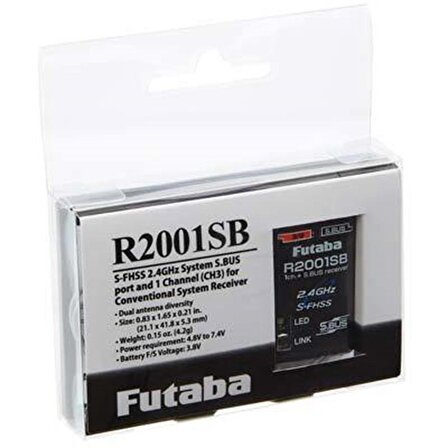 FUTABA 5102638-3 Kumanda Alıcısı R2001SB 2.4Ghz S-