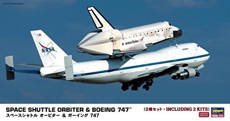 Hasegawa 10680 1/200 Ölçek Uzay Mekiği Orbiter ve Boeing 747 Yolcu Uçağı Demonte Maket Seti