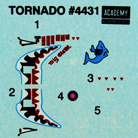 Academy 12607 1/144  Panavia Tornado Savaş Uçağı Demonte Plastik Maketi